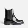 Chelsea Boots TEXTO Noir Verni Embossé Effet Python -Caprices Chaussures Boutique WWWERM 10383821293 0