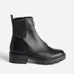 Chelsea Boots TEXTO Noir Zippé