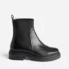 Chelsea Boots TEXTO Noir En Cuir à Semelle Crantée -Caprices Chaussures Boutique WWWERM 10383821339 0