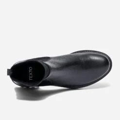 Chelsea Boots-chaussette TEXTO Noir En Cuir -Caprices Chaussures Boutique WWWERM 10383821361 4