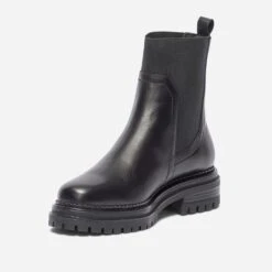 Chelsea Boots TEXTO Noir En Cuir -Caprices Chaussures Boutique WWWERM 10383821415 2