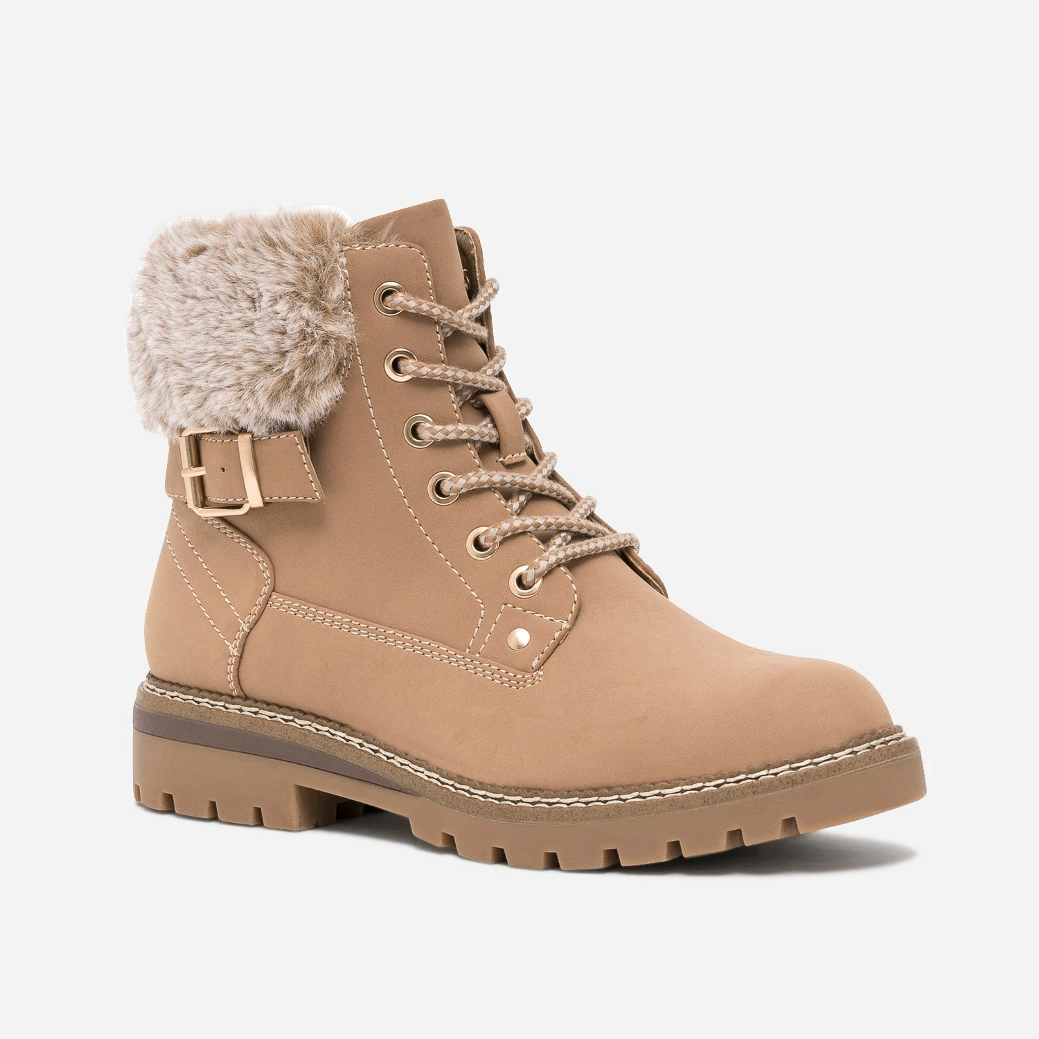 Bottine Beige Fourrée 4 Bottine Beige Fourrée – Image 2