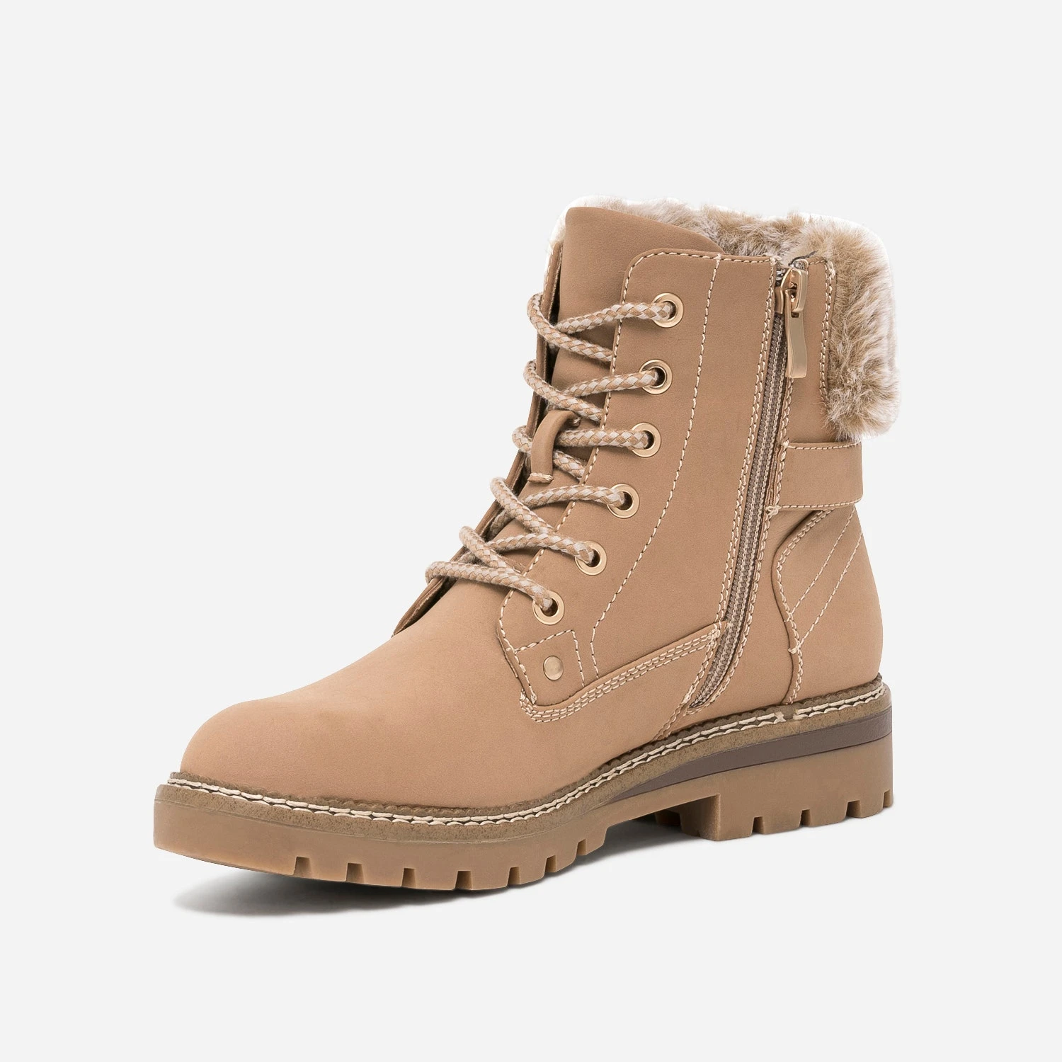 Bottine Beige Fourrée 5 Bottine Beige Fourrée – Image 3