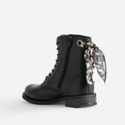 Bottine TEXTO Noire En Cuir à Nœud Imprimé -Caprices Chaussures Boutique WWWERM 10383821470 3