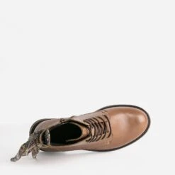 Bottine TEXTO Camel En Cuir à Nœud Imprimé -Caprices Chaussures Boutique WWWERM 10383821471 4