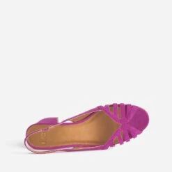 Sandale Slingback Rose En Cuir Velours 12 Sandale Slingback Rose En Cuir Velours -Caprices Chaussures Boutique WWWERM 10383930000 4