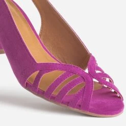 Sandale Slingback Rose En Cuir Velours 13 Sandale Slingback Rose En Cuir Velours -Caprices Chaussures Boutique WWWERM 10383930000 5