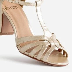 Sandale Dorée à Talon -Caprices Chaussures Boutique WWWERM 10383930001 5