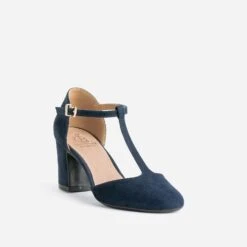 Salomé Marine Suédée éco-conçu à Talon -Caprices Chaussures Boutique WWWERM 10383930003 1