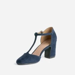 Salomé Marine Suédée éco-conçu à Talon -Caprices Chaussures Boutique WWWERM 10383930003 2