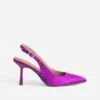 Escarpin Slingback TEXTO Violet Satiné -Caprices Chaussures Boutique WWWERM 10383930103 0