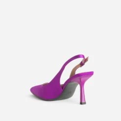 Escarpin Slingback TEXTO Violet Satiné -Caprices Chaussures Boutique WWWERM 10383930103 3