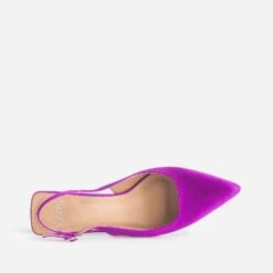 Escarpin Slingback TEXTO Violet Satiné -Caprices Chaussures Boutique WWWERM 10383930103 4