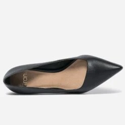 Escarpin TEXTO Noir Avec Découpe Biais -Caprices Chaussures Boutique WWWERM 10383960004 4