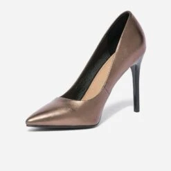 Stiletto TEXTO Bronze Métallisé à Talon Verni -Caprices Chaussures Boutique WWWERM 10383960009 2