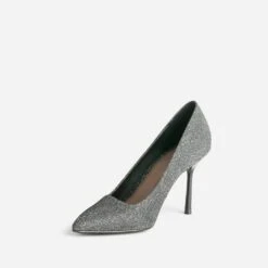 Escarpin TEXTO Gris Pailleté Avec Découpe Biais 9 Escarpin TEXTO Gris Pailleté Avec Découpe Biais -Caprices Chaussures Boutique WWWERM 10383960015 2