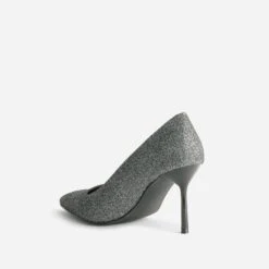 Escarpin TEXTO Gris Pailleté Avec Découpe Biais 10 Escarpin TEXTO Gris Pailleté Avec Découpe Biais -Caprices Chaussures Boutique WWWERM 10383960015 3