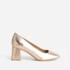Escarpin Rose Cuivré Métallisé à Bout Carré -Caprices Chaussures Boutique WWWERM 10383960016 0