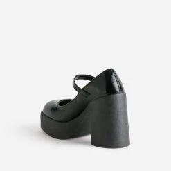 Babies TEXTO Noire Vernie à Plateforme -Caprices Chaussures Boutique WWWERM 10383960023 3