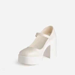 Babies TEXTO écrue Vernie à Plateforme -Caprices Chaussures Boutique WWWERM 10383960024 2