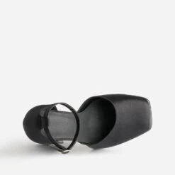 Babies Noire Satiné à Maxi Plateforme -Caprices Chaussures Boutique WWWERM 10383960074 4