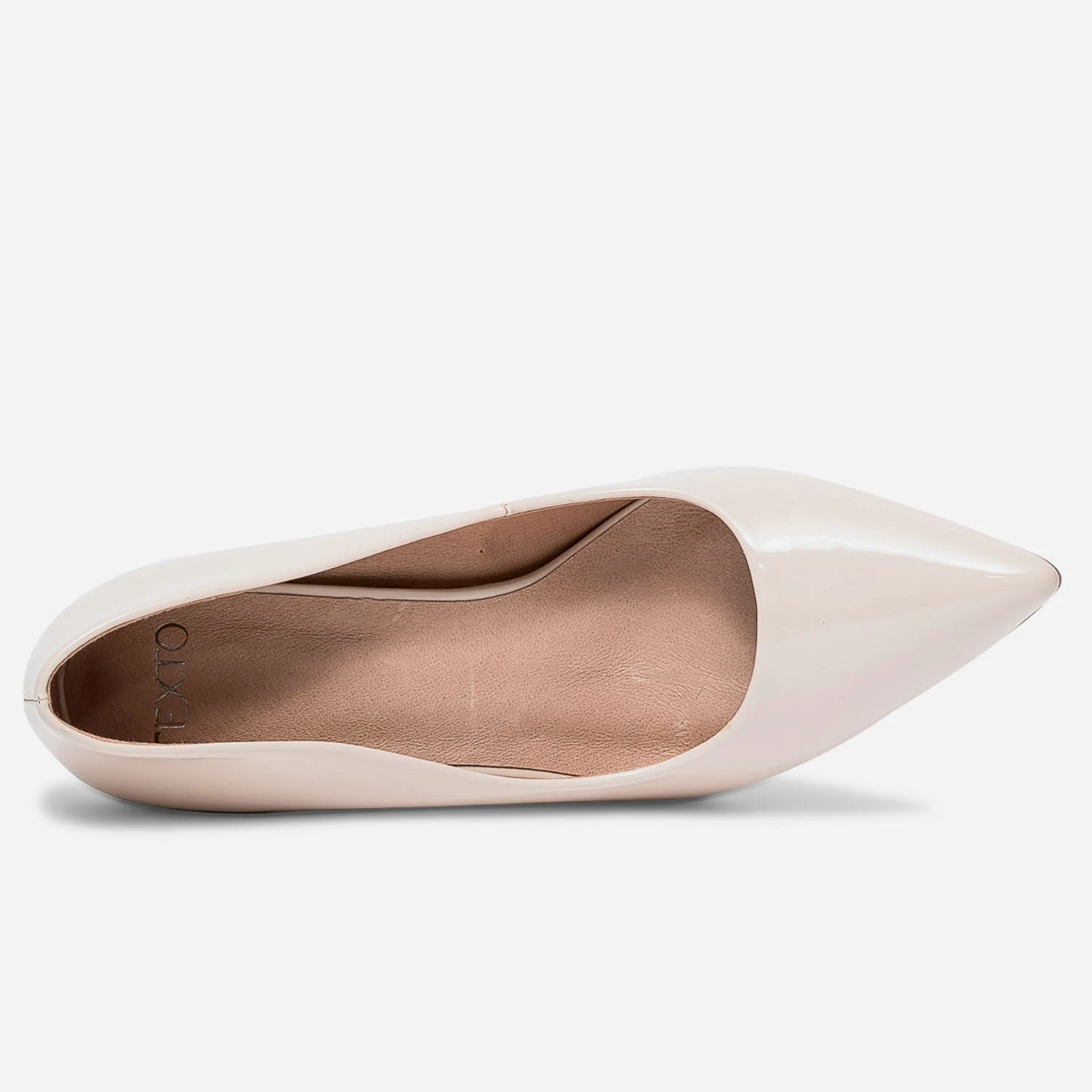 Stiletto TEXTO Nude Verni à Talon Miroir 8 Stiletto TEXTO Nude Verni à Talon Miroir – Image 6