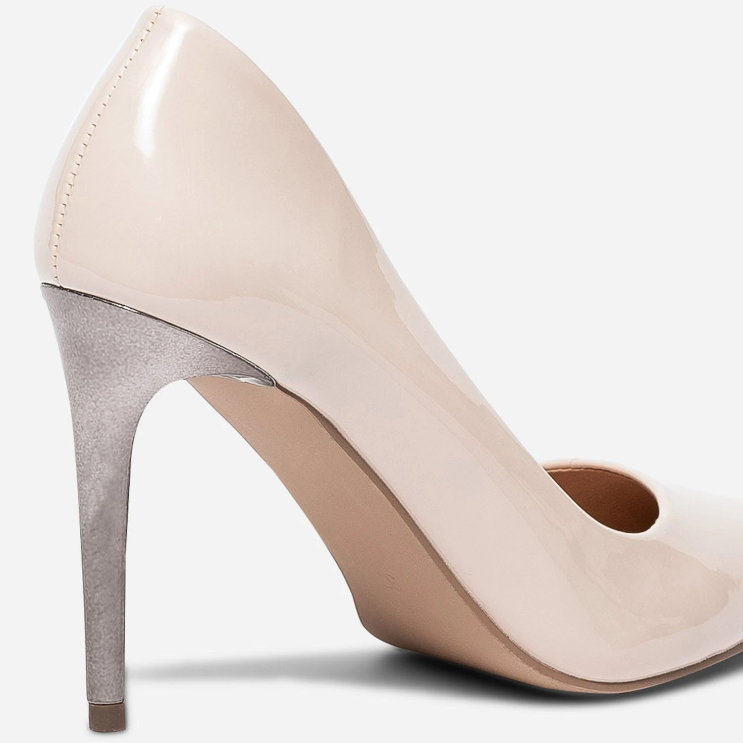 Stiletto TEXTO Nude Verni à Talon Miroir 9 Stiletto TEXTO Nude Verni à Talon Miroir – Image 7