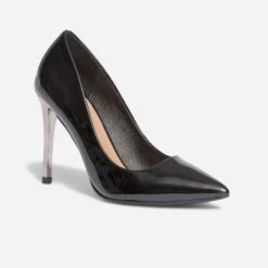 Stiletto TEXTO Noir Verni à Talon Miroir -Caprices Chaussures Boutique WWWERM 10383960737 1