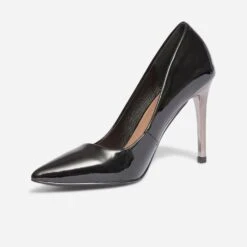 Stiletto TEXTO Noir Verni à Talon Miroir -Caprices Chaussures Boutique WWWERM 10383960737 2