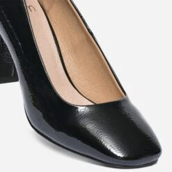 Escarpin Noir Verni à Bout Carré 13 Escarpin Noir Verni à Bout Carré -Caprices Chaussures Boutique WWWERM 10383960773 5