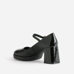 Babies à Talon Noir Verni à Plateforme -Caprices Chaussures Boutique WWWERM 10383960786 3