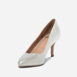 Escarpin Argenté à Bout Pointu -Caprices Chaussures Boutique WWWERM 10383990069 2
