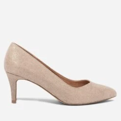 Escarpin Doré à Bout Pointu