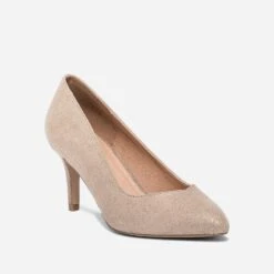 Escarpin Doré à Bout Pointu -Caprices Chaussures Boutique WWWERM 10383990070 1