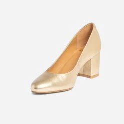 Escarpin Doré En Cuir -Caprices Chaussures Boutique WWWERM 10383990073 2