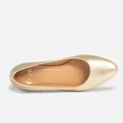 Escarpin Doré En Cuir -Caprices Chaussures Boutique WWWERM 10383990073 4