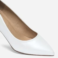 Escarpin Blanc Nacré En Cuir -Caprices Chaussures Boutique WWWERM 10383990075 5