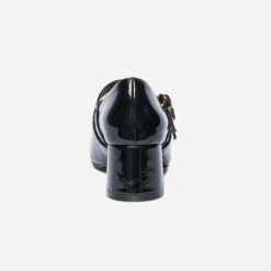 Babies à Talon Noir Verni à Double Bride -Caprices Chaussures Boutique WWWERM 10383990079 3