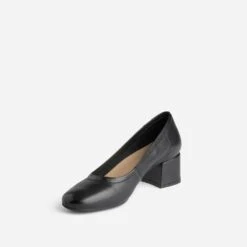 Escarpin Noir En Cuir -Caprices Chaussures Boutique WWWERM 10383990086 2