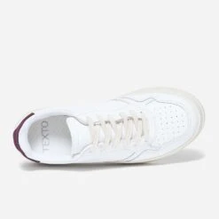 Tennis TEXTO Blanche Contrefort Bordeaux -Caprices Chaussures Boutique WWWERM 10384320009 4