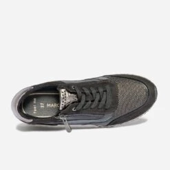 Tennis MARCO TOZZI Noire Et Gris Foncé Métallisé -Caprices Chaussures Boutique WWWERM 10384320021 4