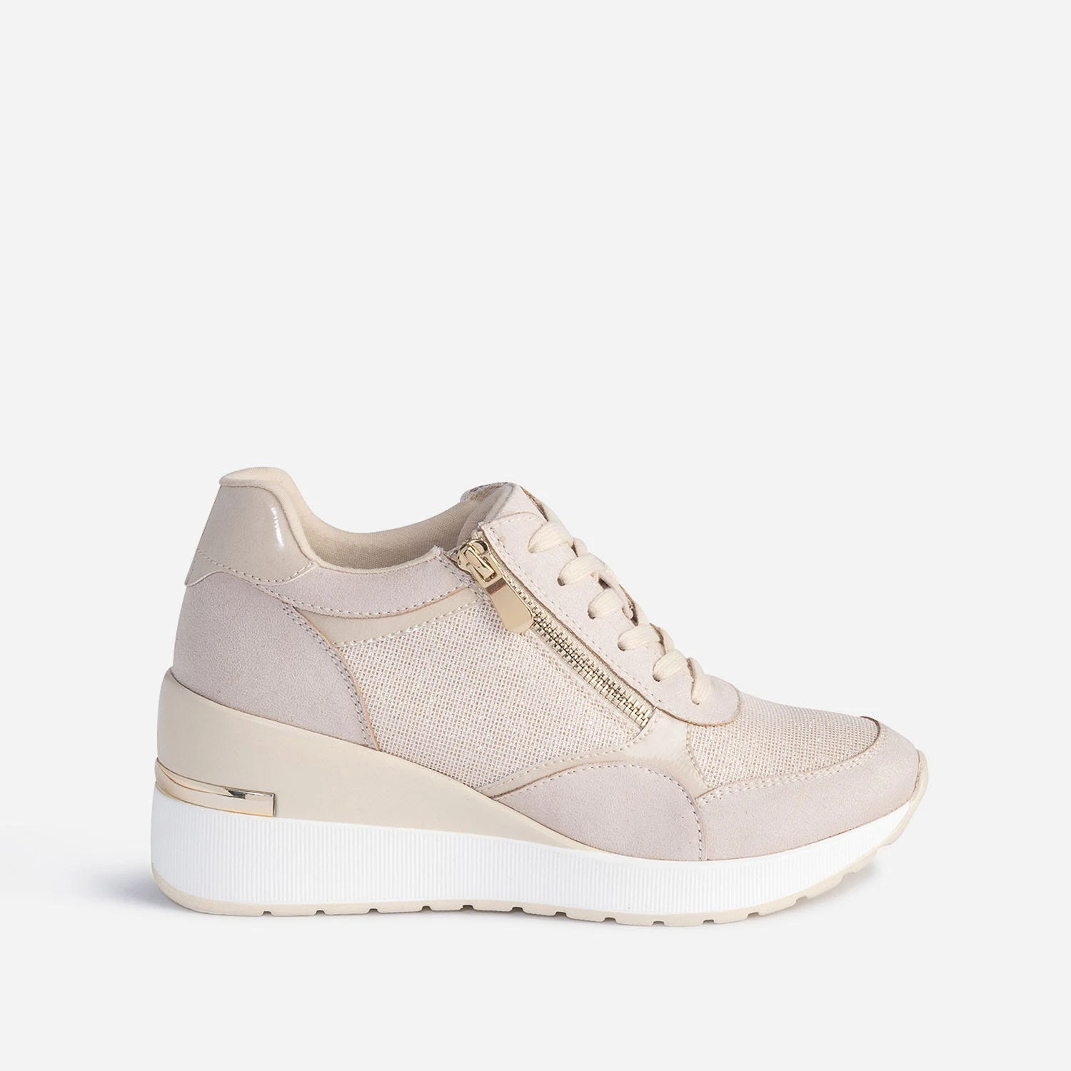 Tennis Compensée Beige 3 Tennis Compensée Beige