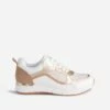 Tennis TEXTO Blanche, Camel, Dorée -Caprices Chaussures Boutique WWWERM 10384320033 0
