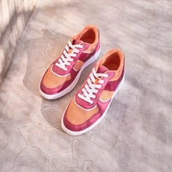 Tennis TEXTO Rose Et Orange -Caprices Chaussures Boutique WWWERM 10384320035 8
