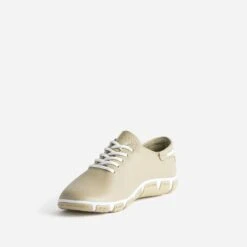 Tennis TBS Beige En Cuir à Semelle Bicolore -Caprices Chaussures Boutique WWWERM 10384320039 2