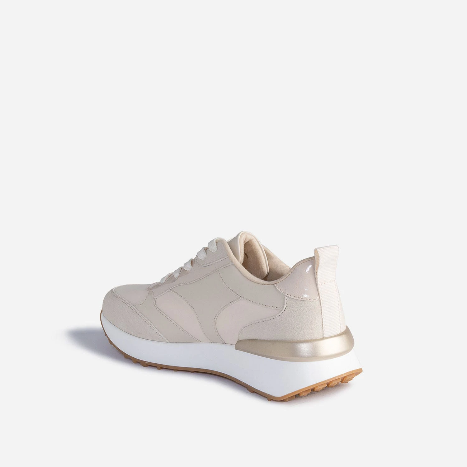 Tennis TEXTO Beige à Détails Vernis 6 Tennis TEXTO Beige à Détails Vernis – Image 4