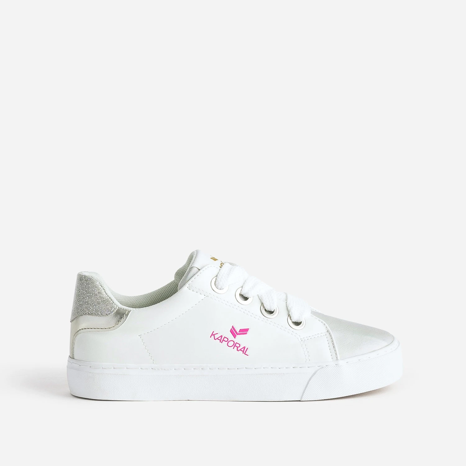 Tennis KAPORAL Blanche Avec Lacets Ruban 3 Tennis KAPORAL Blanche Avec Lacets Ruban