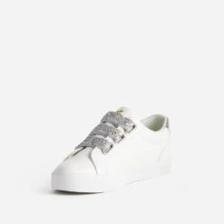Tennis KAPORAL Blanche à Scratchs Pailletés -Caprices Chaussures Boutique WWWERM 10384320103 2
