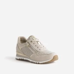 Tennis MARCO TOZZI Beige Et Dorée -Caprices Chaussures Boutique WWWERM 10384320141 1