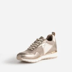 Tennis TEXTO Bronze, Or Et écrue Multi Matières 10 Tennis TEXTO Bronze, Or Et écrue Multi Matières -Caprices Chaussures Boutique WWWERM 10384320203 2